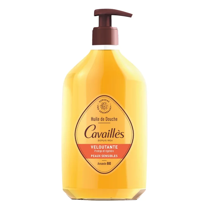 Cavailles ulei de dus catifelant cu migdale BIO 750ml
